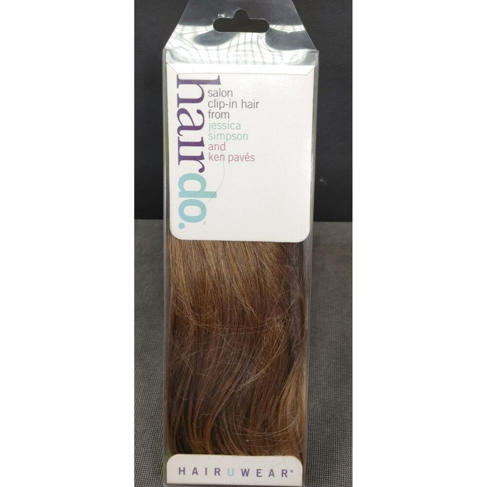HairDo JESSICA SIMPSON Salon Clip-In Hair Extension Straight 10” BUTTERED TOAST